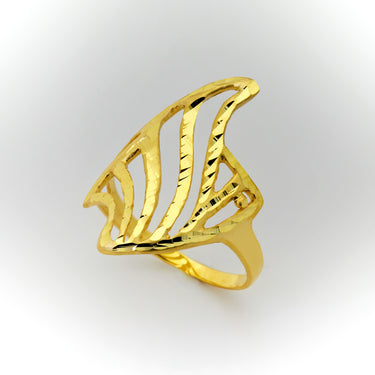 Anillo doble punta de oro